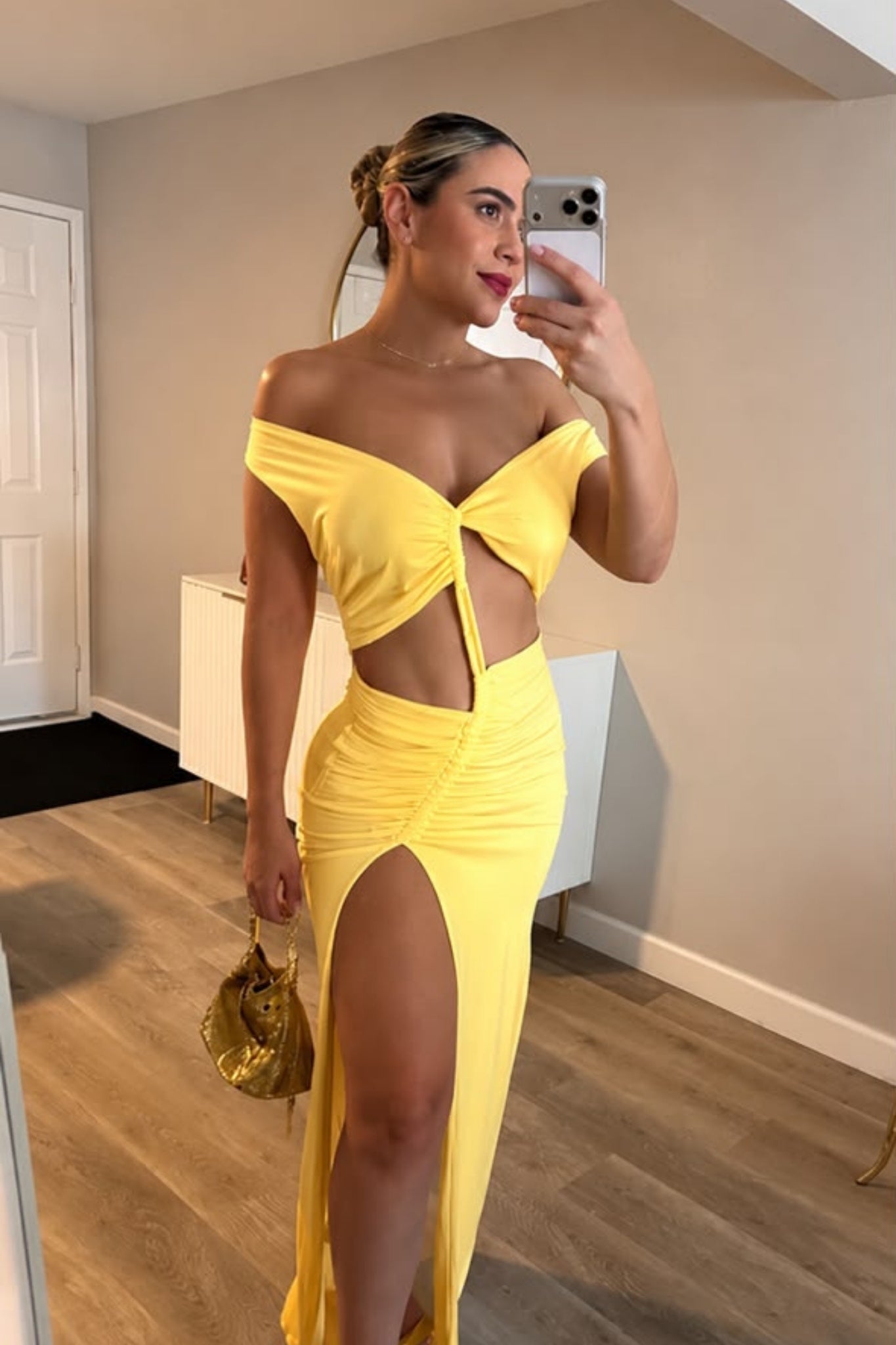 Vestido sirena Amarillo